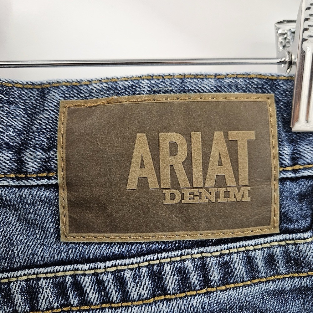 Ariat M7 Slim Fit Straight Leg Jeans Men's 30x31 Medium Wash Western Denim - Picture 5 of 10